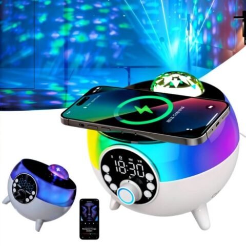 منبه LED شاحن لاسلكي 15W Réveil Chargeur Sans Fil