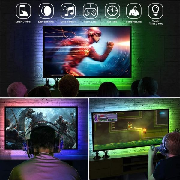 إضاءة RGB خلف التلفاز