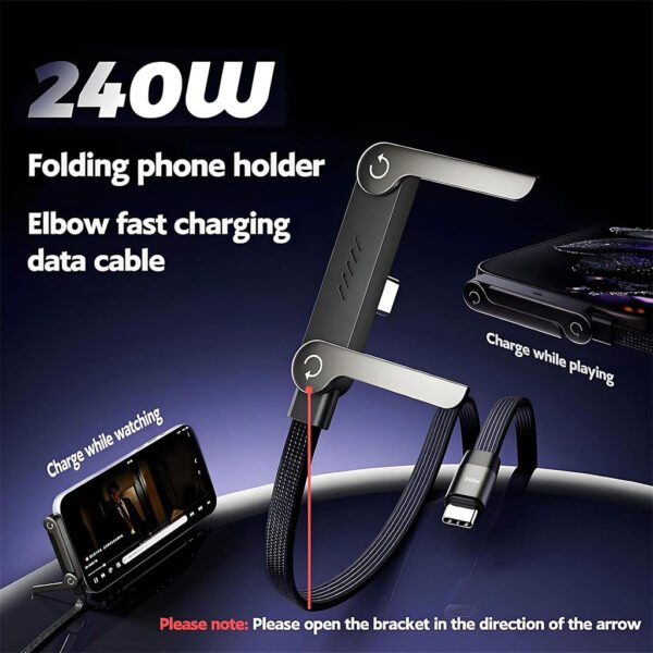 USB-C 240W avec support téléphone