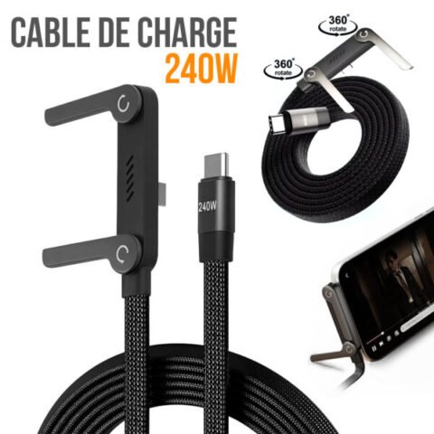 كابل شحن سريع 240W Câble Charge Rapide USB-C