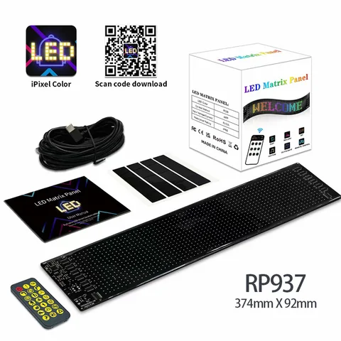 شاشة LED Matrix مرنة 92x374 مم