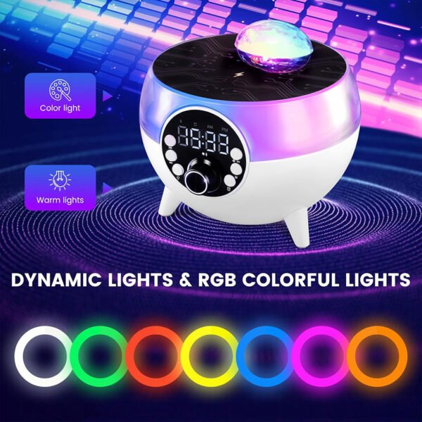 Réveil LED haut-parleur sans fil