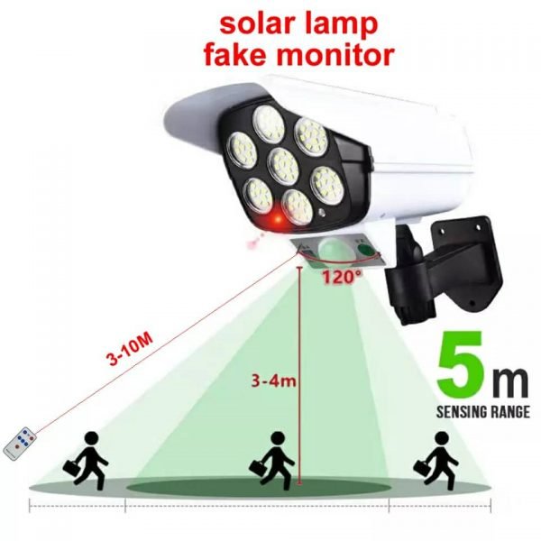 Lampe solaire caméra détecteur mouvement