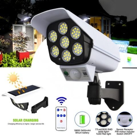 مصباح شمسي أمان بشكل كاميرا Lampe Solaire Caméra